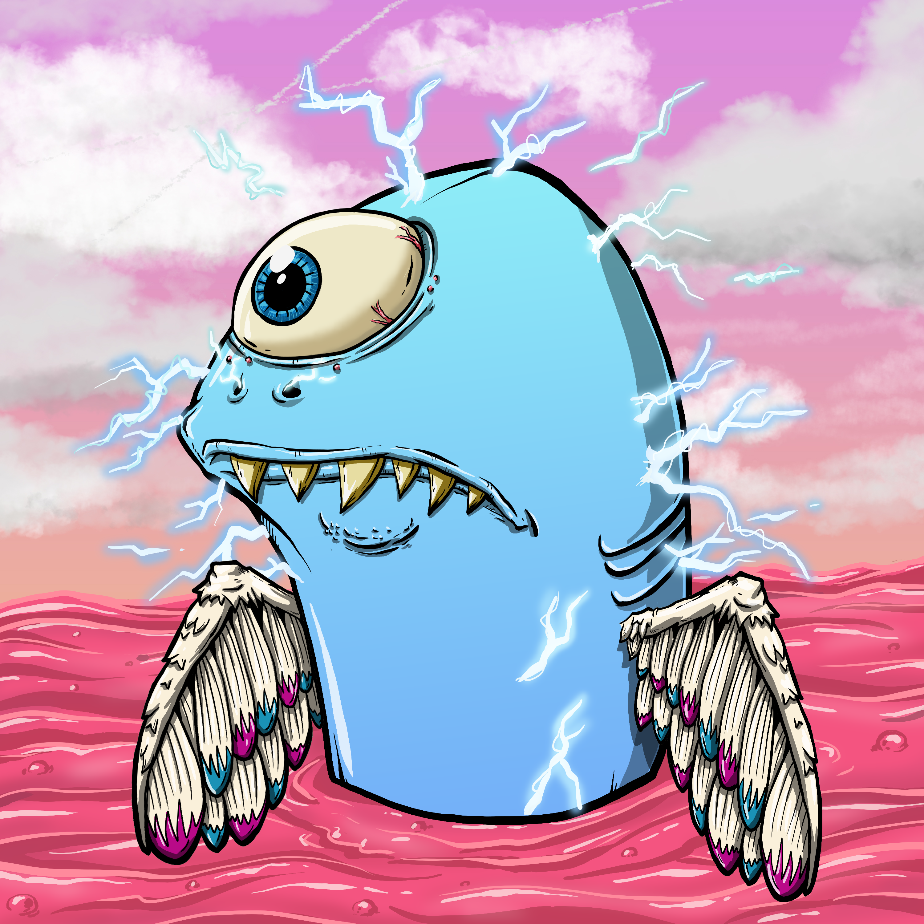 CRAZY CRITTERS - FISH  488 NFT on Algorand