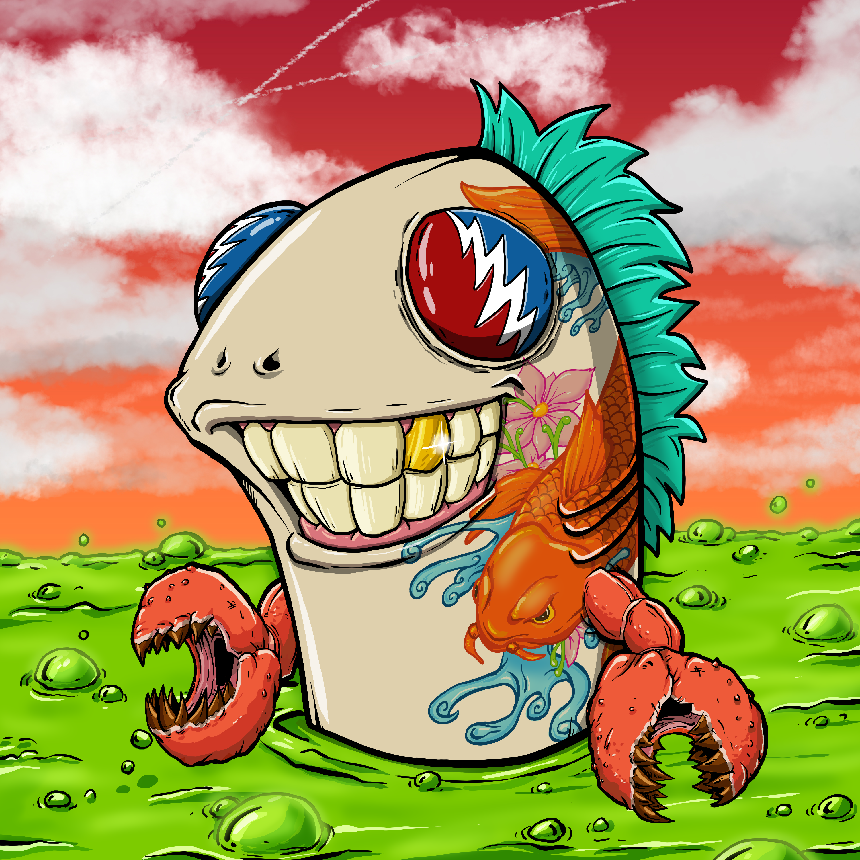 CRAZY CRITTERS - FISH  495 NFT on Algorand