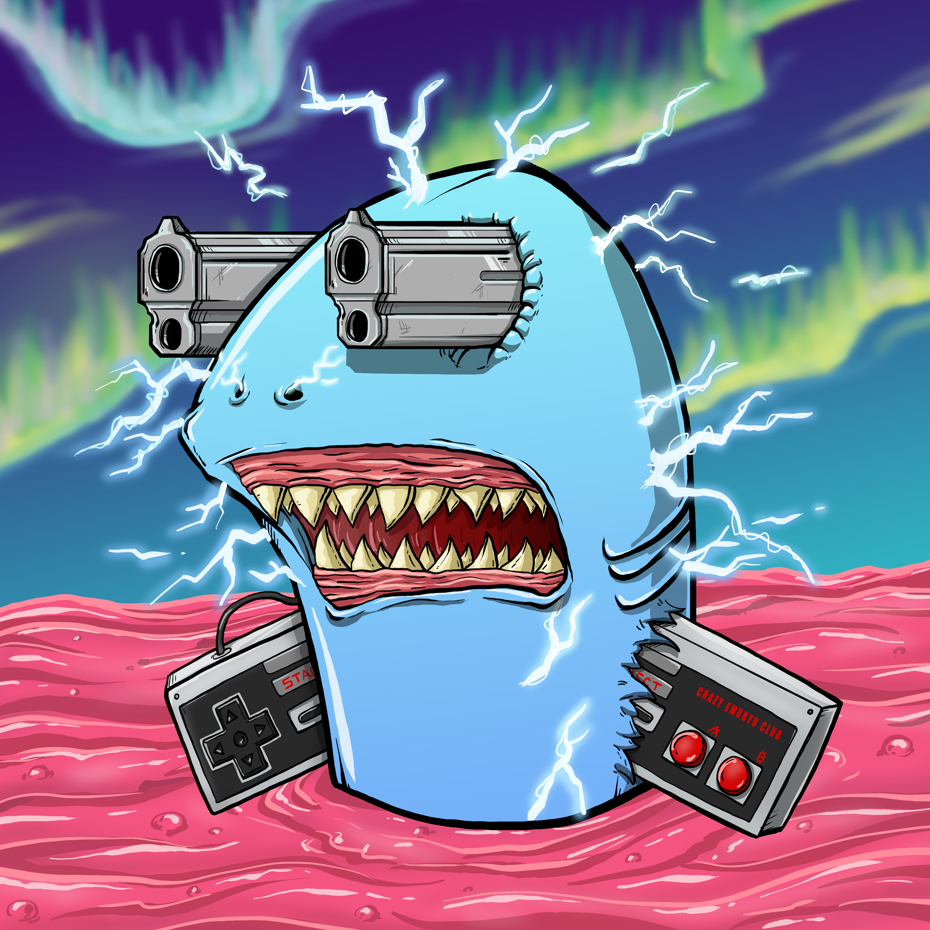 CRAZY CRITTERS - FISH  496 NFT on Algorand