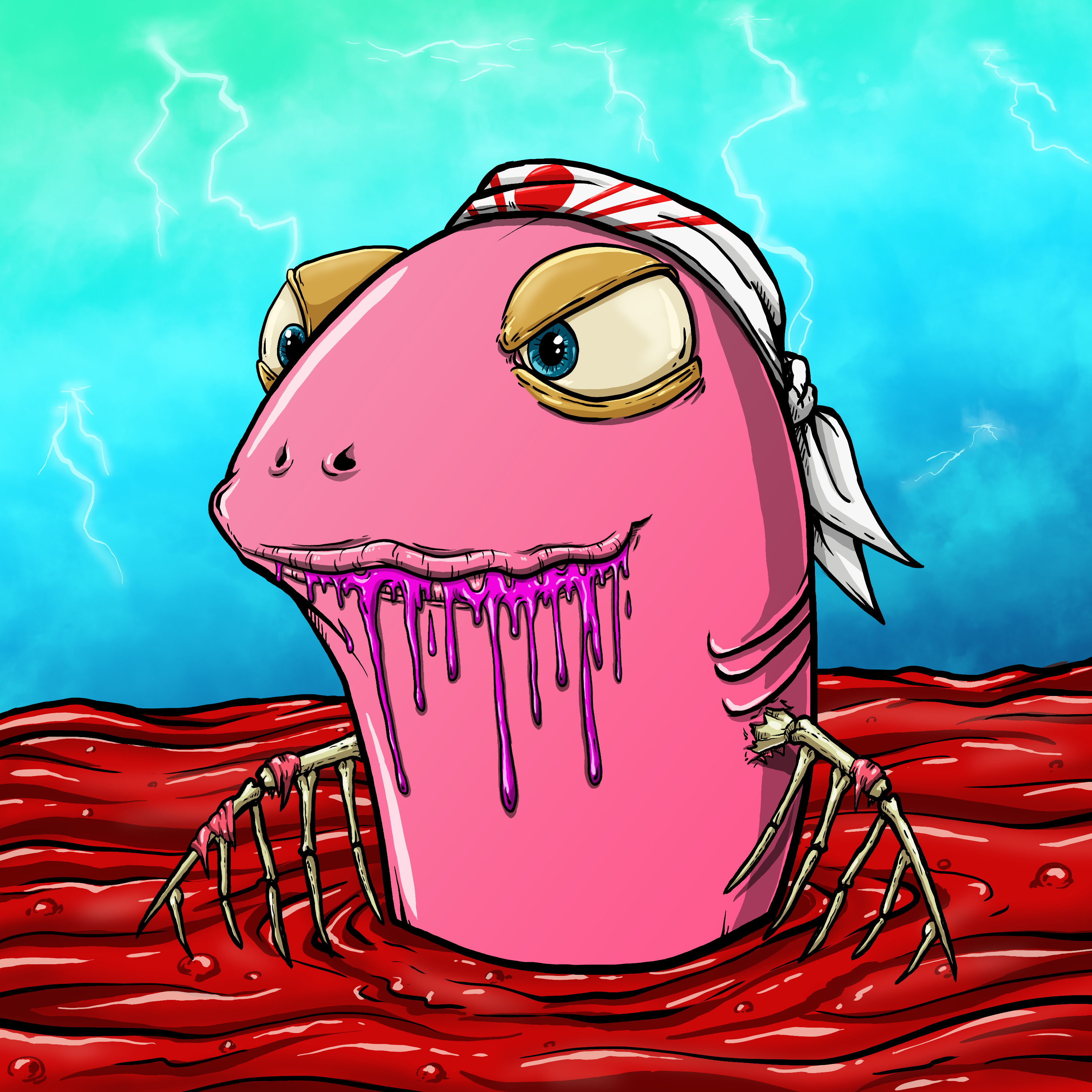 CRAZY CRITTERS - FISH  498 NFT on Algorand