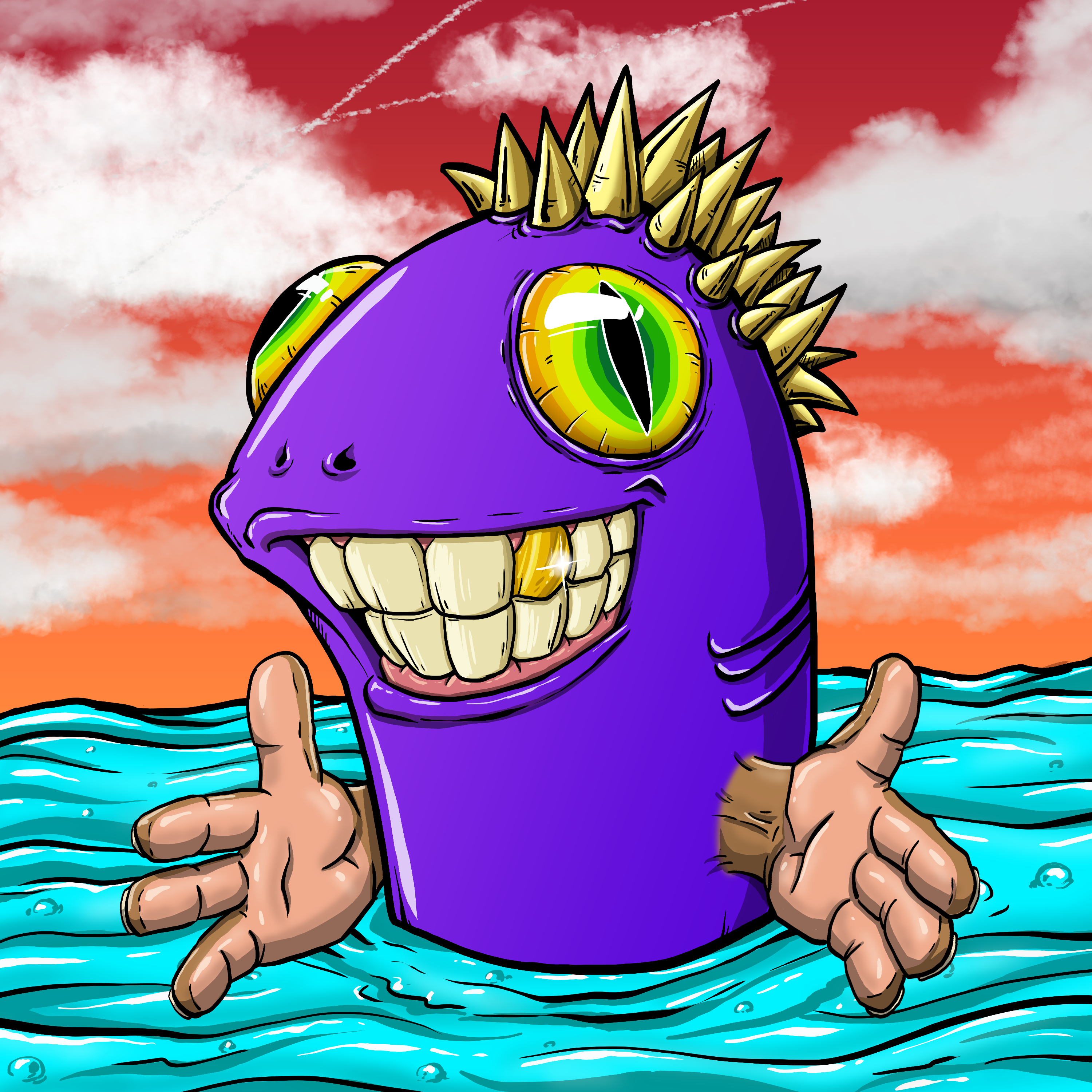 CRAZY CRITTERS - FISH  505 NFT on Algorand