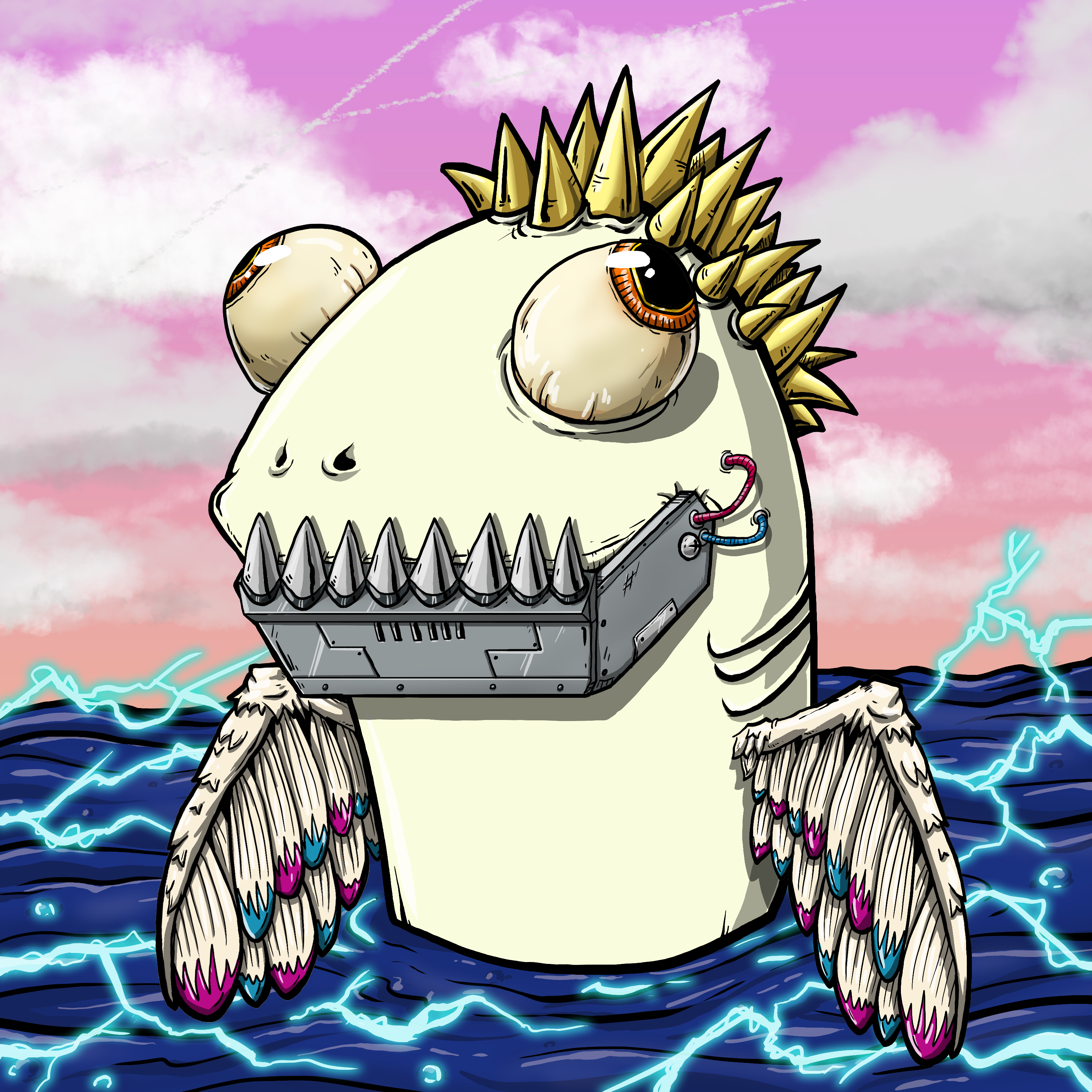 CRAZY CRITTERS - FISH  506 NFT on Algorand