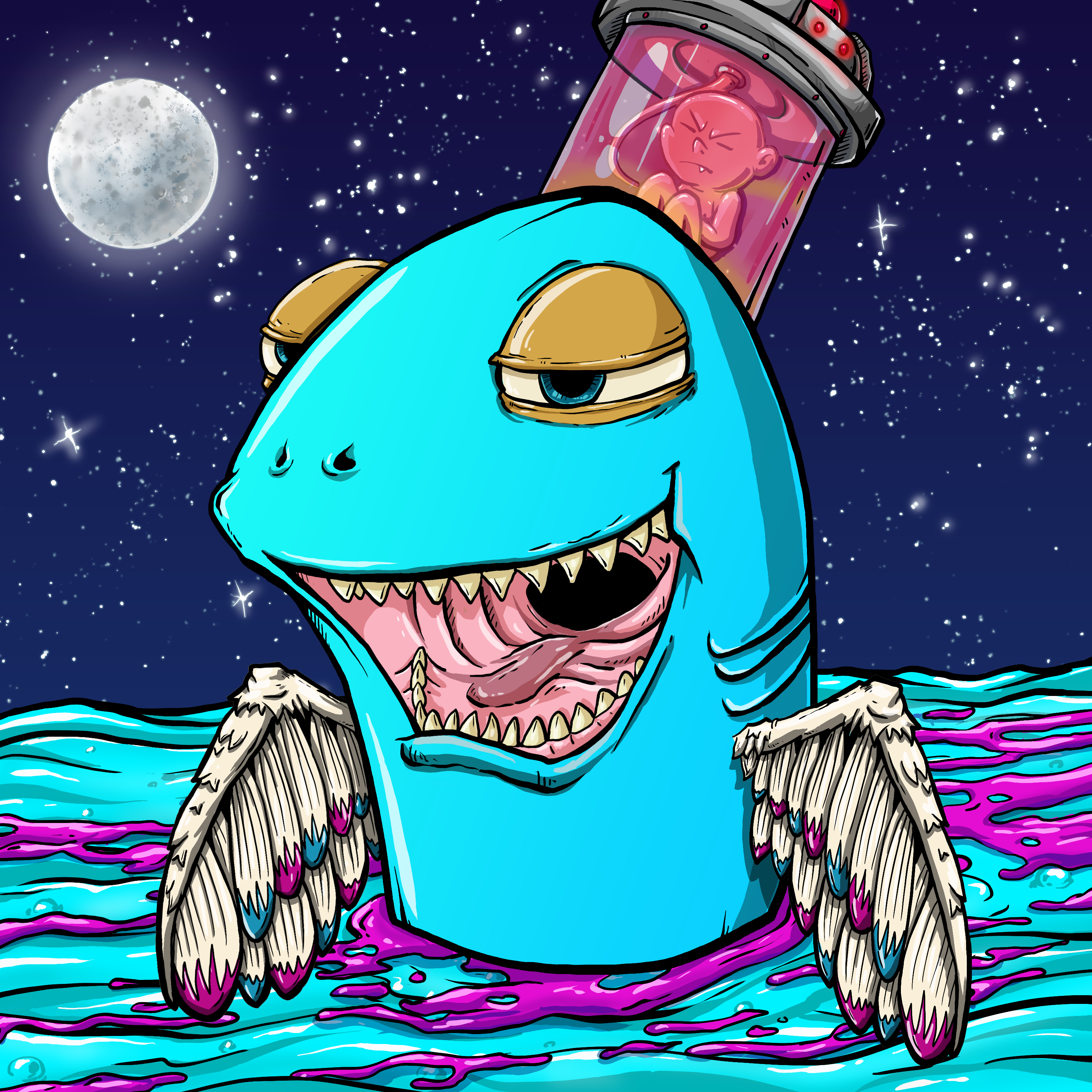 CRAZY CRITTERS - FISH  519 NFT on Algorand