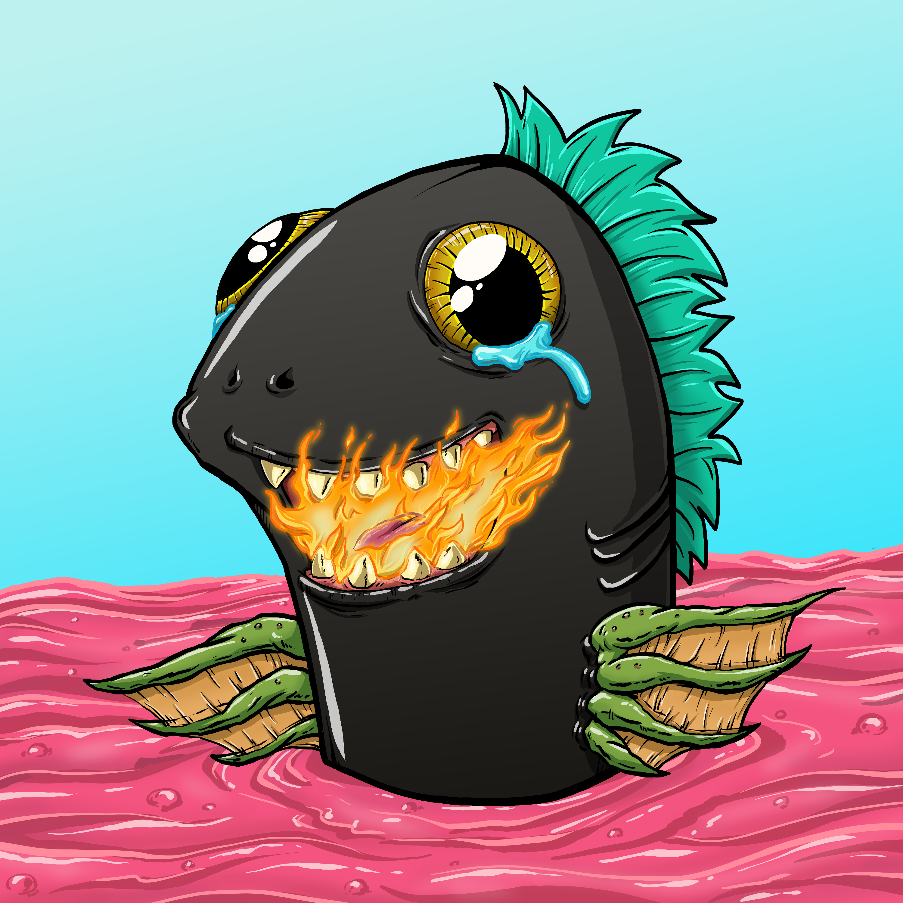 CRAZY CRITTERS - FISH  522 NFT on Algorand