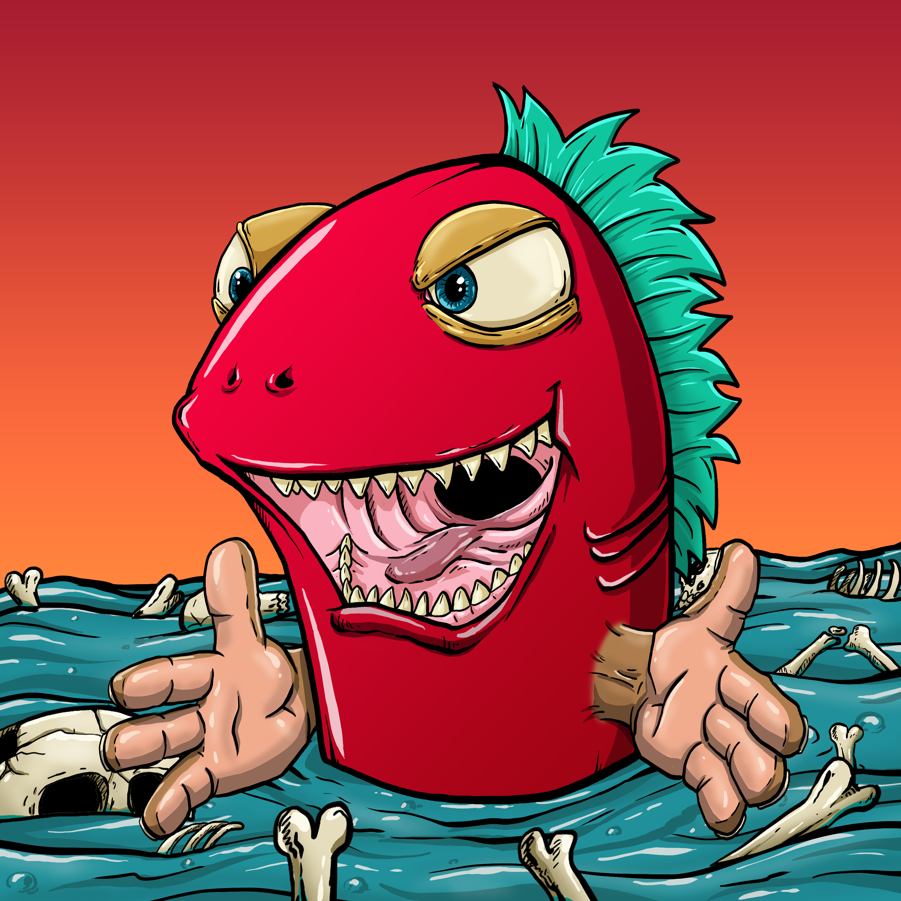 CRAZY CRITTERS - FISH 584 NFT on Algorand