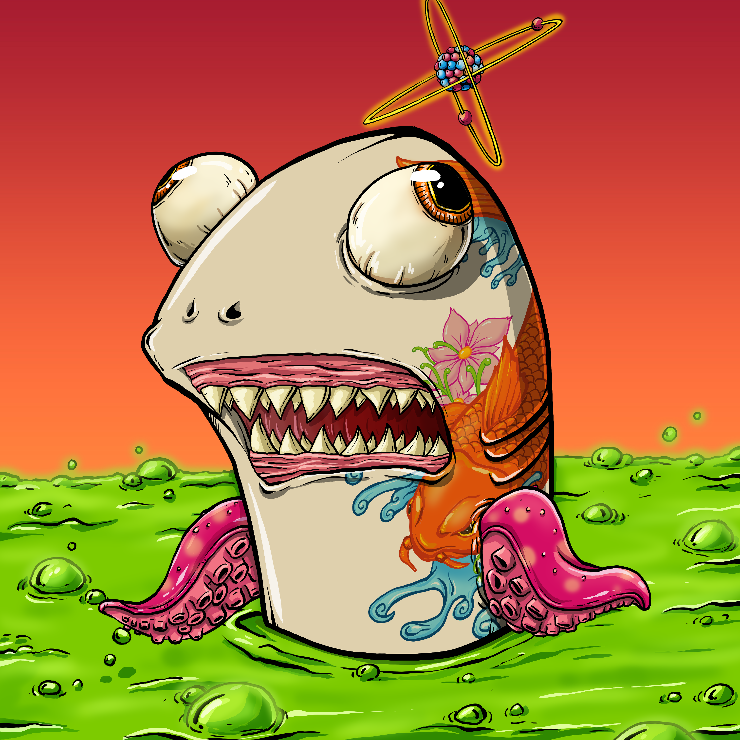 CRAZY CRITTERS - FISH  698 NFT on Algorand