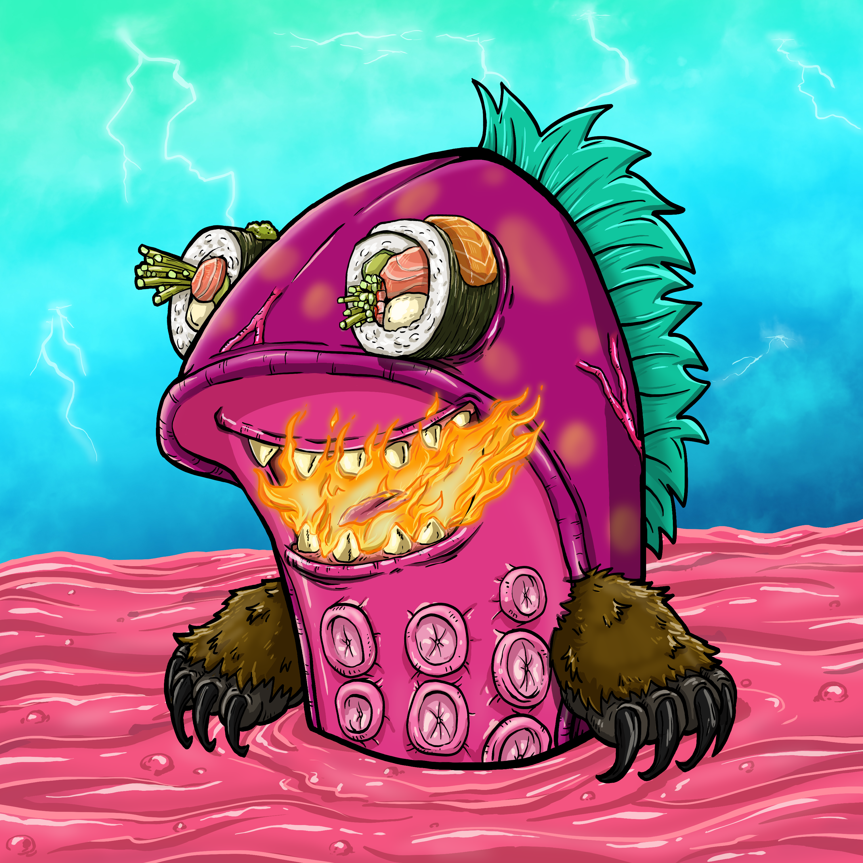 CRAZY CRITTERS - FISH  706 NFT on Algorand