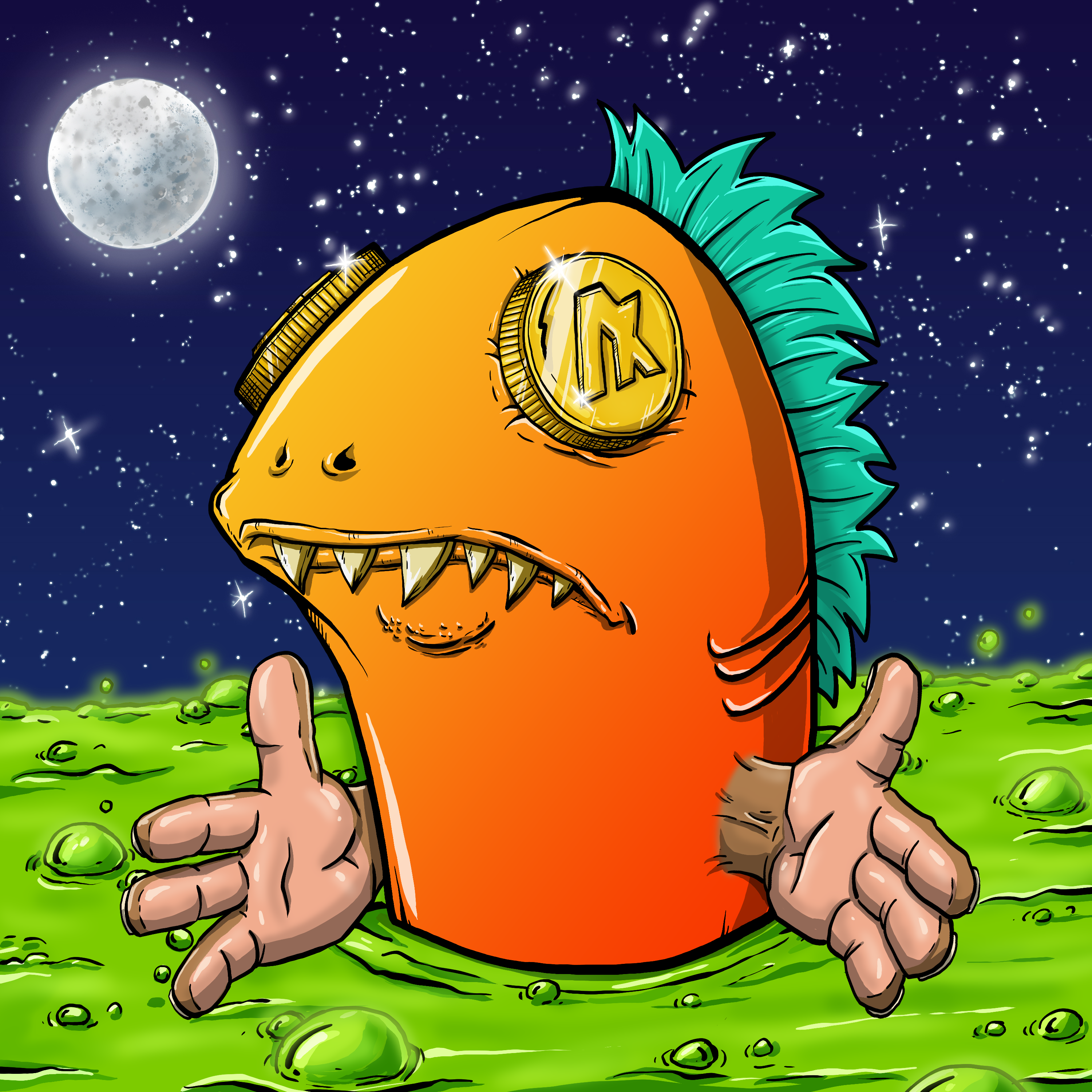 CRAZY CRITTERS - FISH  709 NFT on Algorand