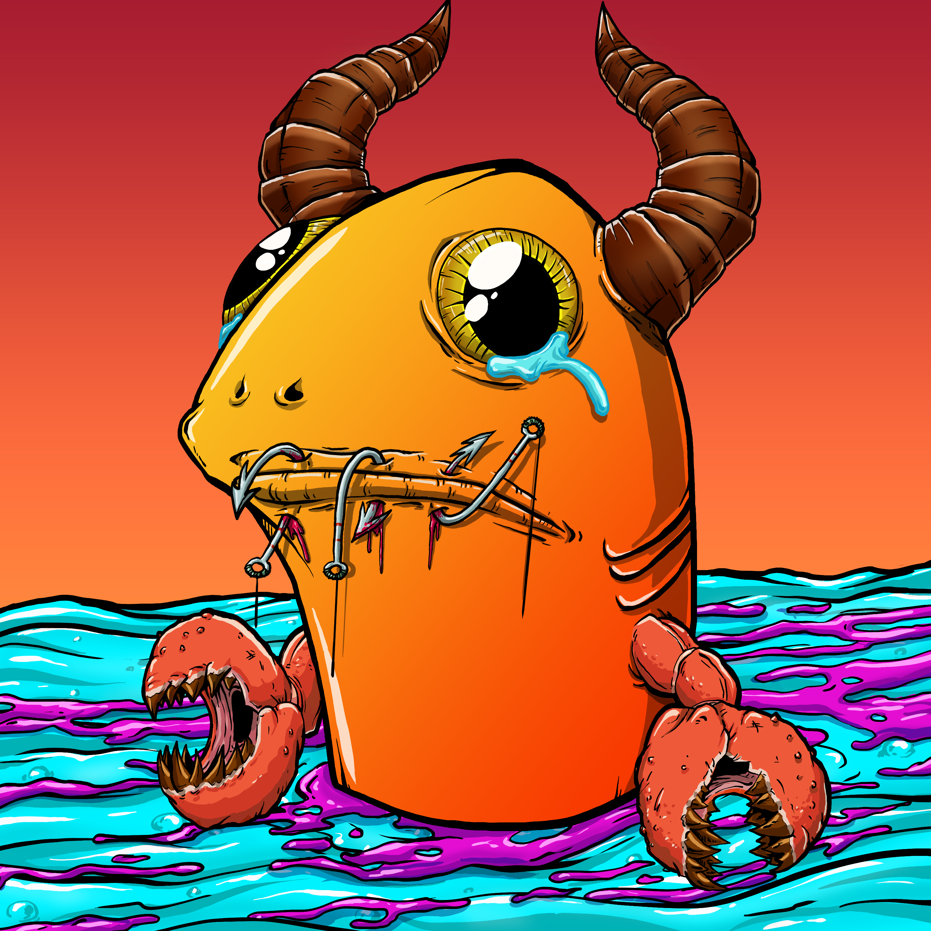 CRAZY CRITTERS - FISH  710 NFT on Algorand