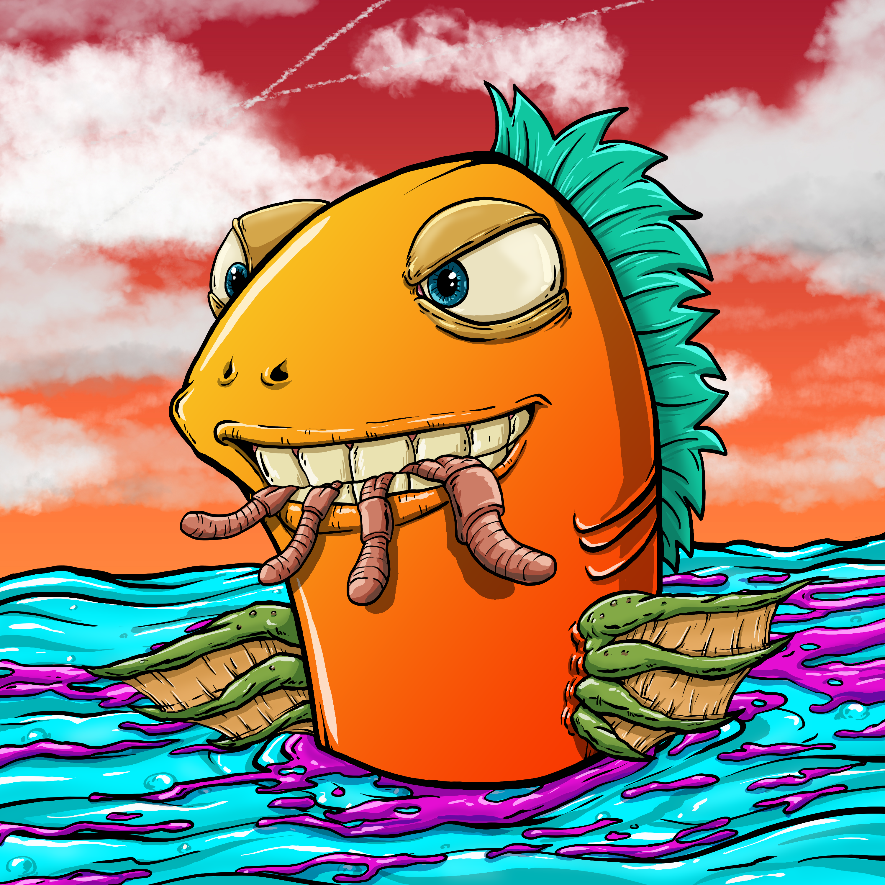 CRAZY CRITTERS - FISH  718 NFT on Algorand