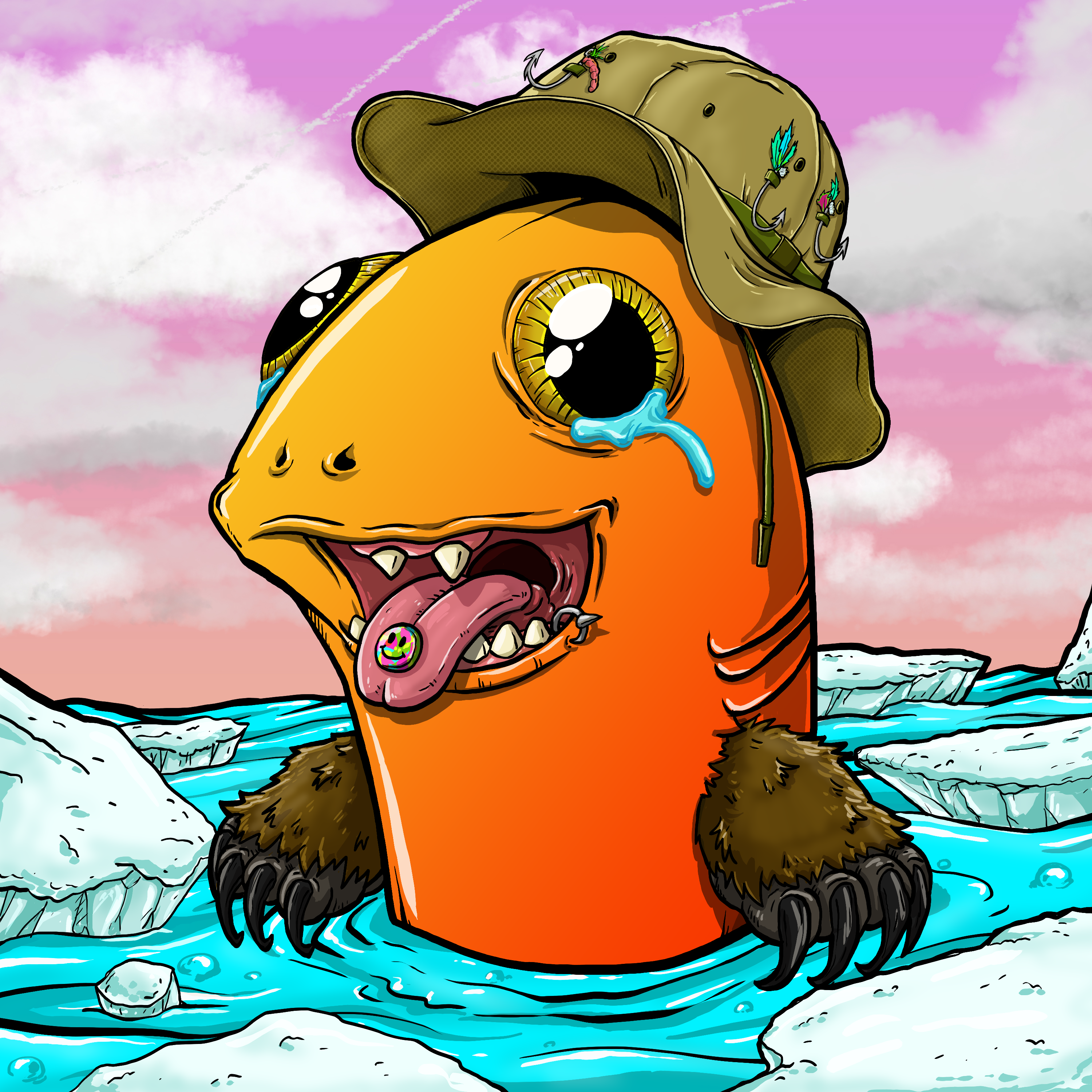 CRAZY CRITTERS - FISH  727 NFT on Algorand