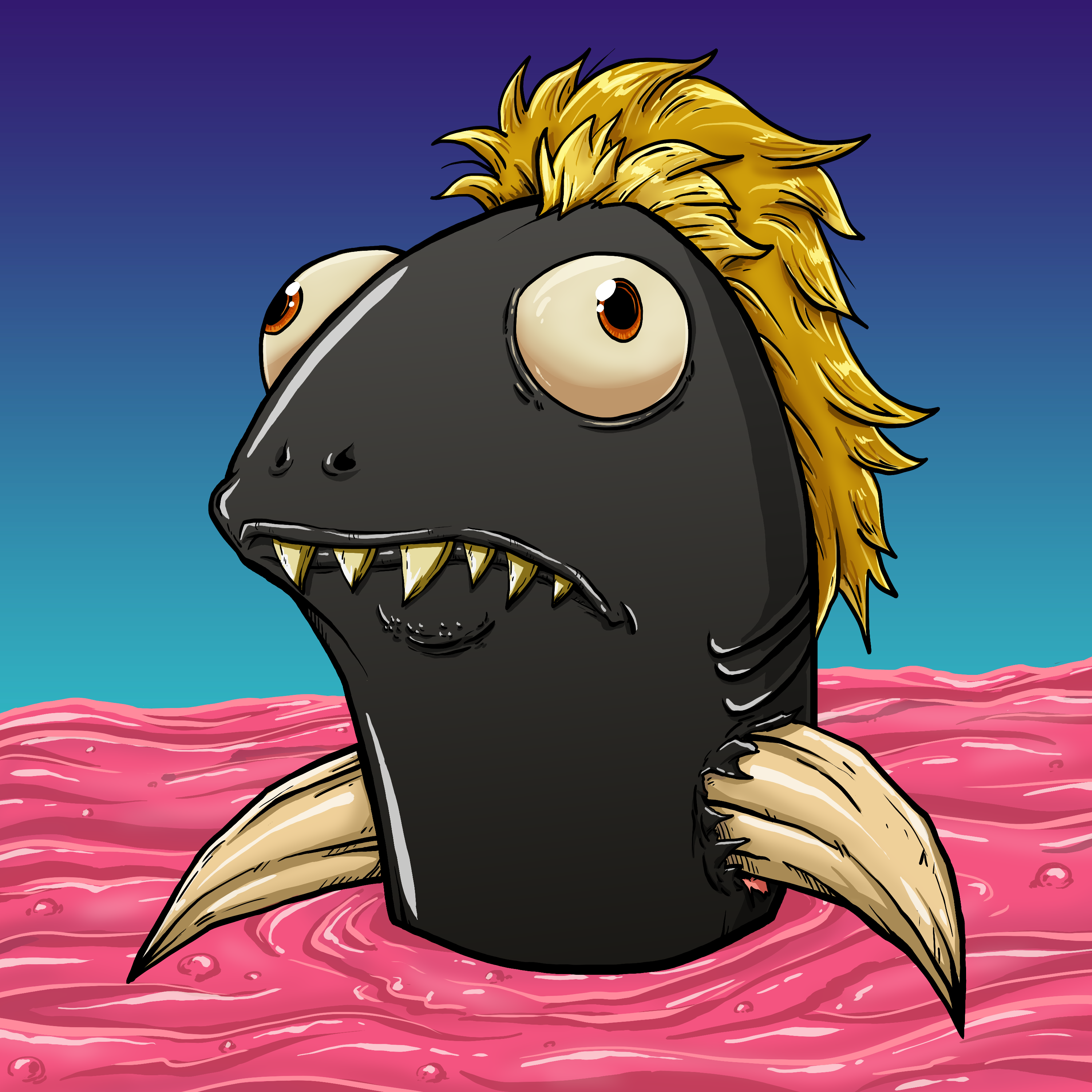 CRAZY CRITTERS - FISH  729 NFT on Algorand