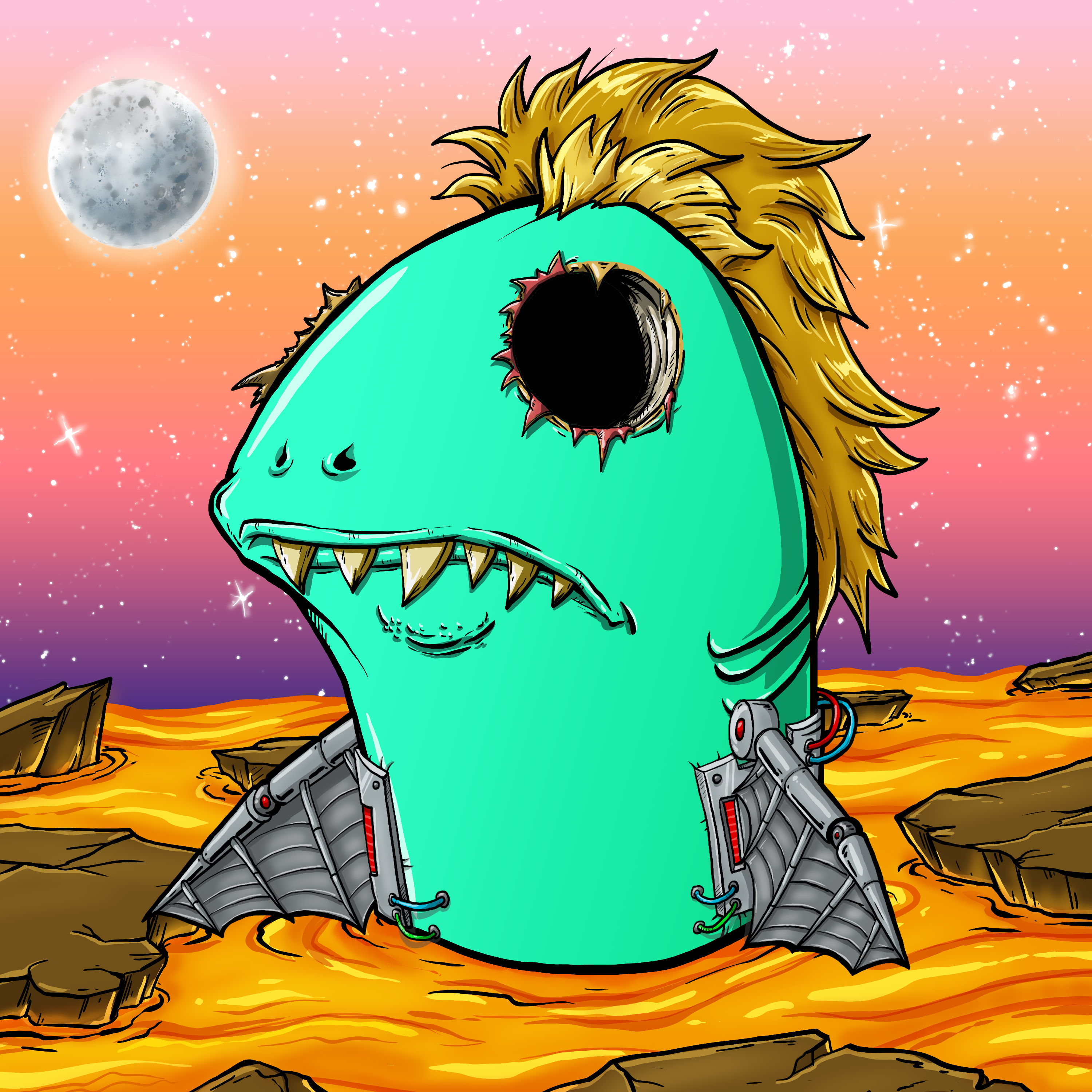 CRAZY CRITTERS - FISH  73 NFT on Algorand