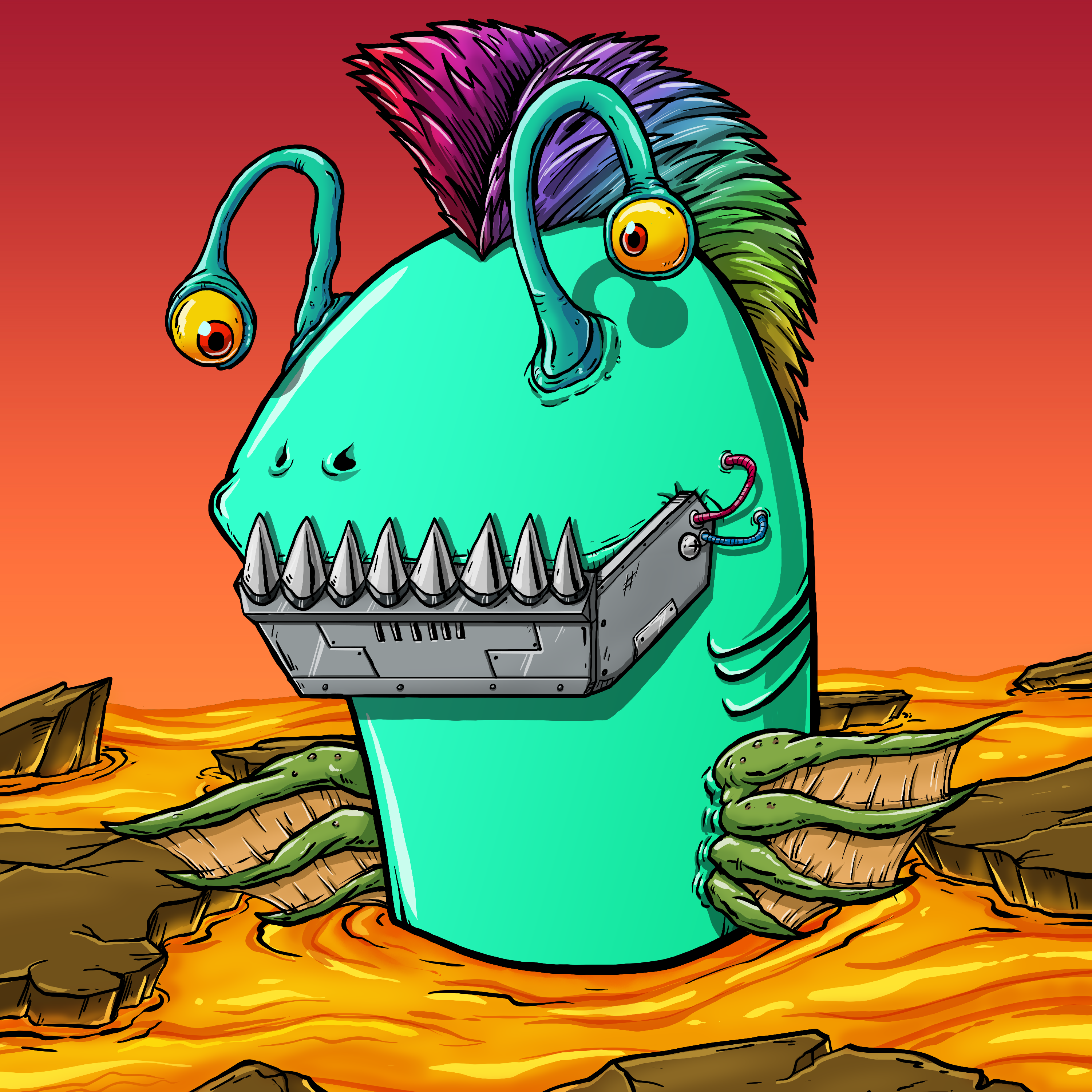 CRAZY CRITTERS - FISH  735 NFT on Algorand