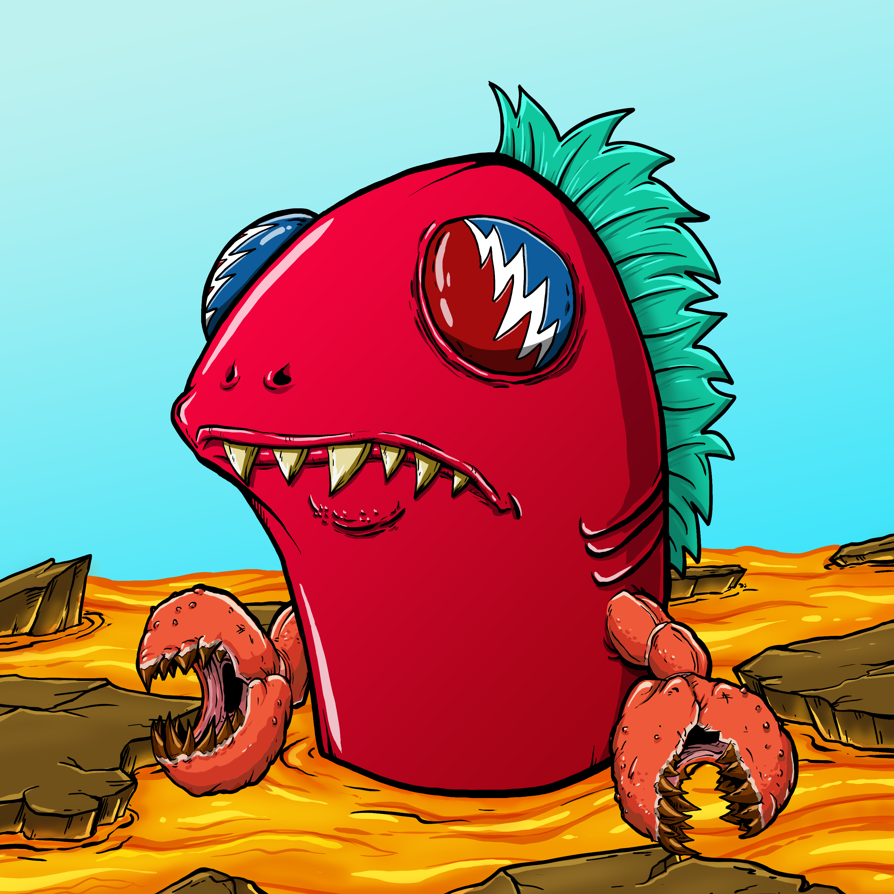 CRAZY CRITTERS - FISH  736 NFT on Algorand