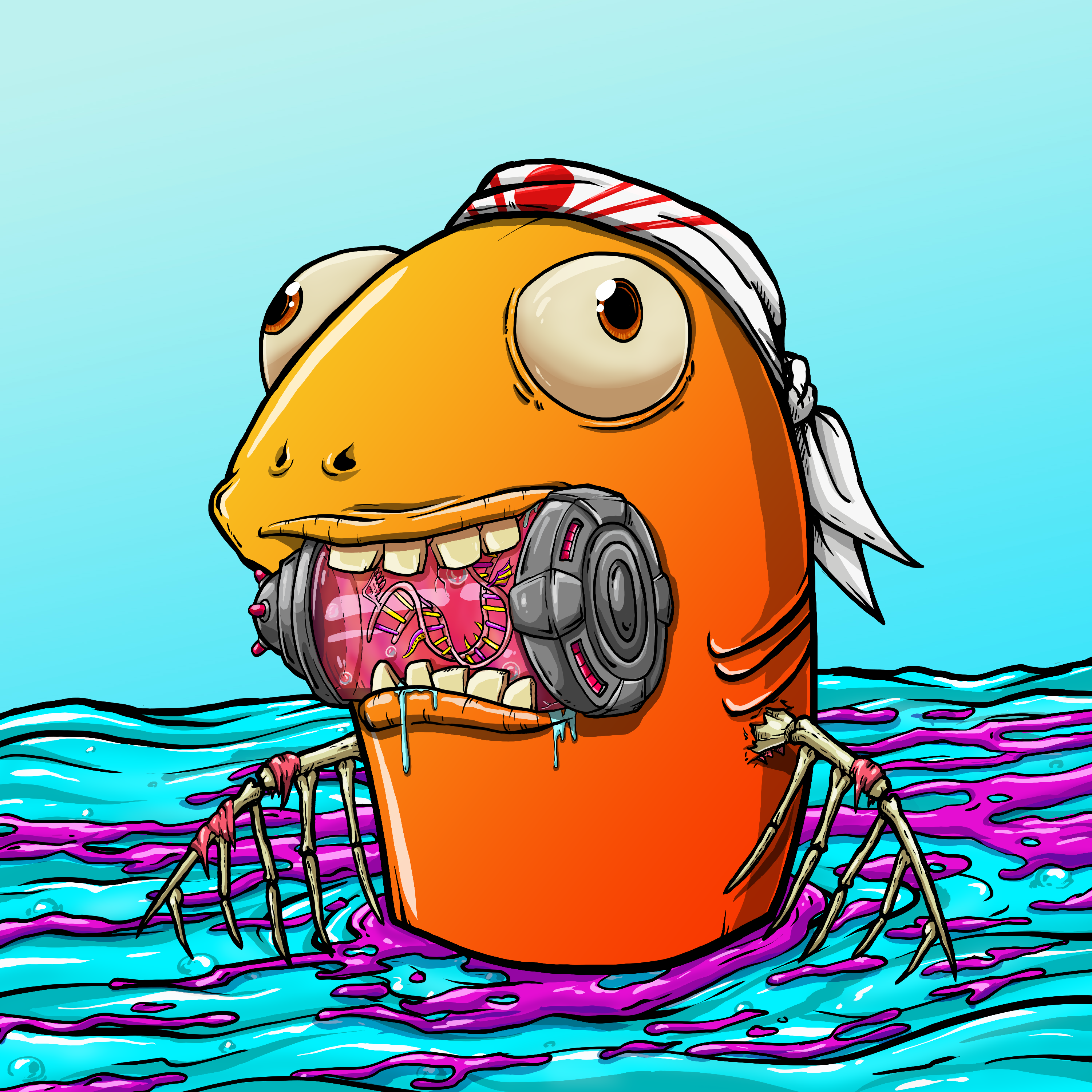 CRAZY CRITTERS - FISH  739 NFT on Algorand