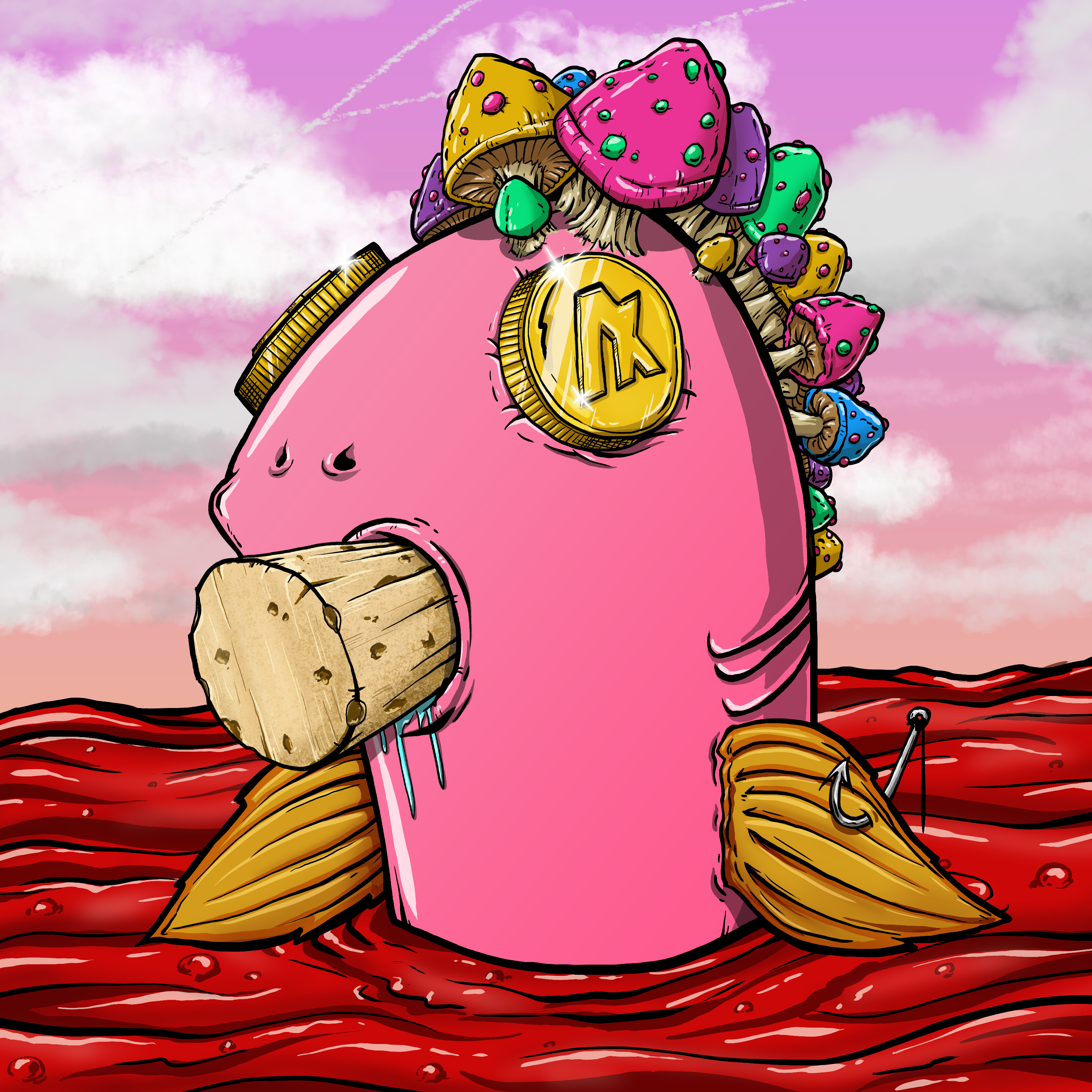 CRAZY CRITTERS - FISH  741 NFT on Algorand