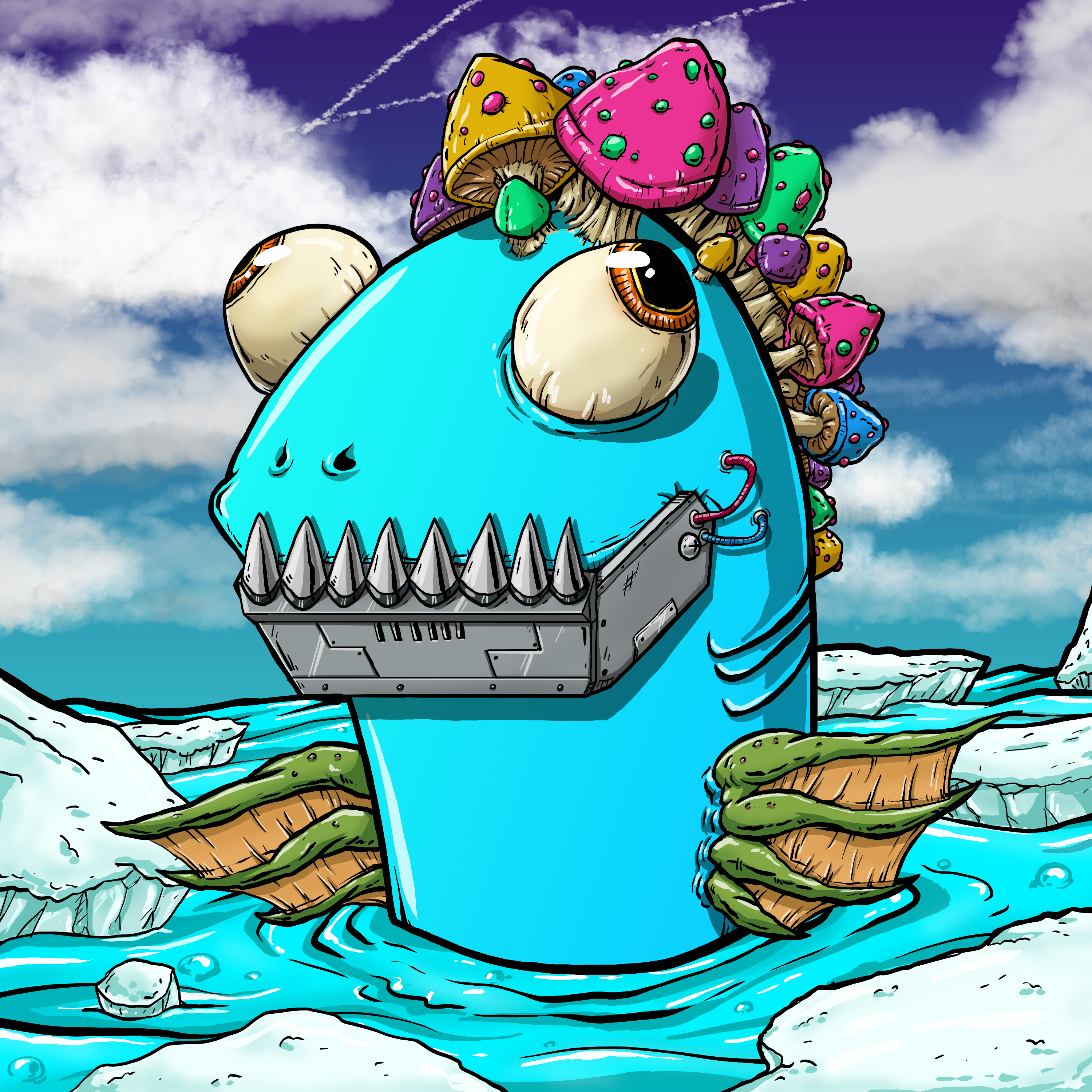 CRAZY CRITTERS - FISH  743 NFT on Algorand