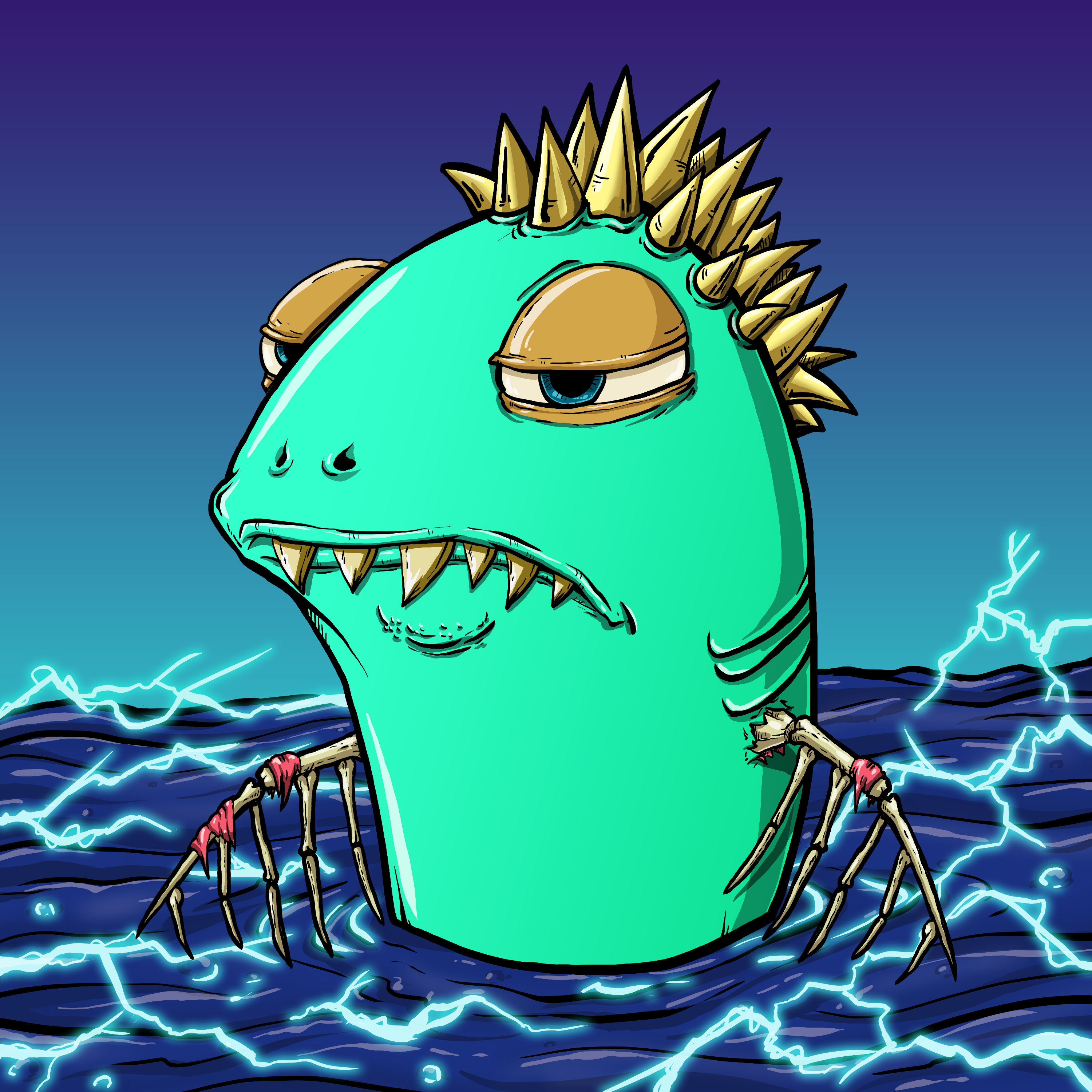 CRAZY CRITTERS - FISH  79 NFT on Algorand