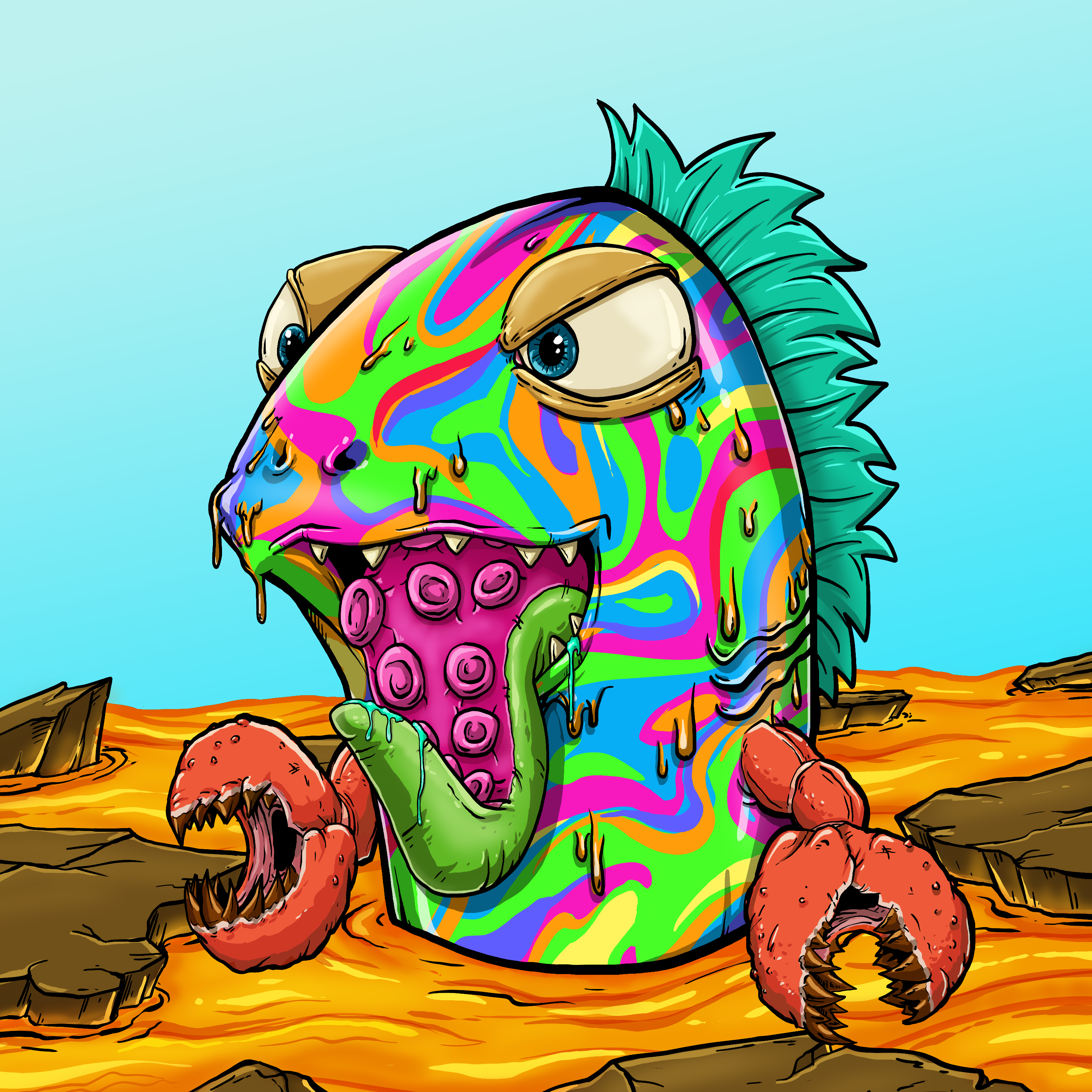 CRAZY CRITTERS - FISH  86 NFT on Algorand