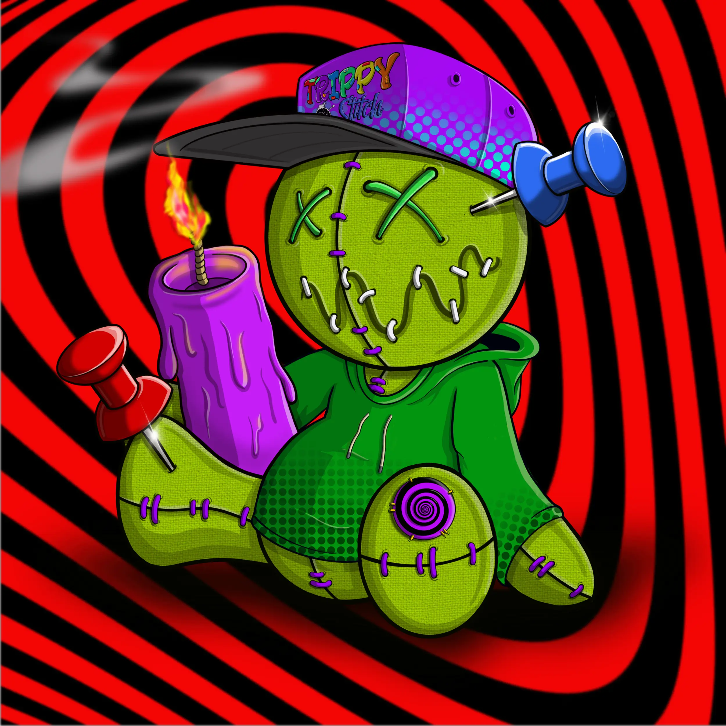 Trippy Stitch #946 NFT on Algorand