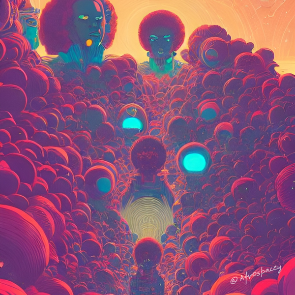 An image of Crimson Afro Space 