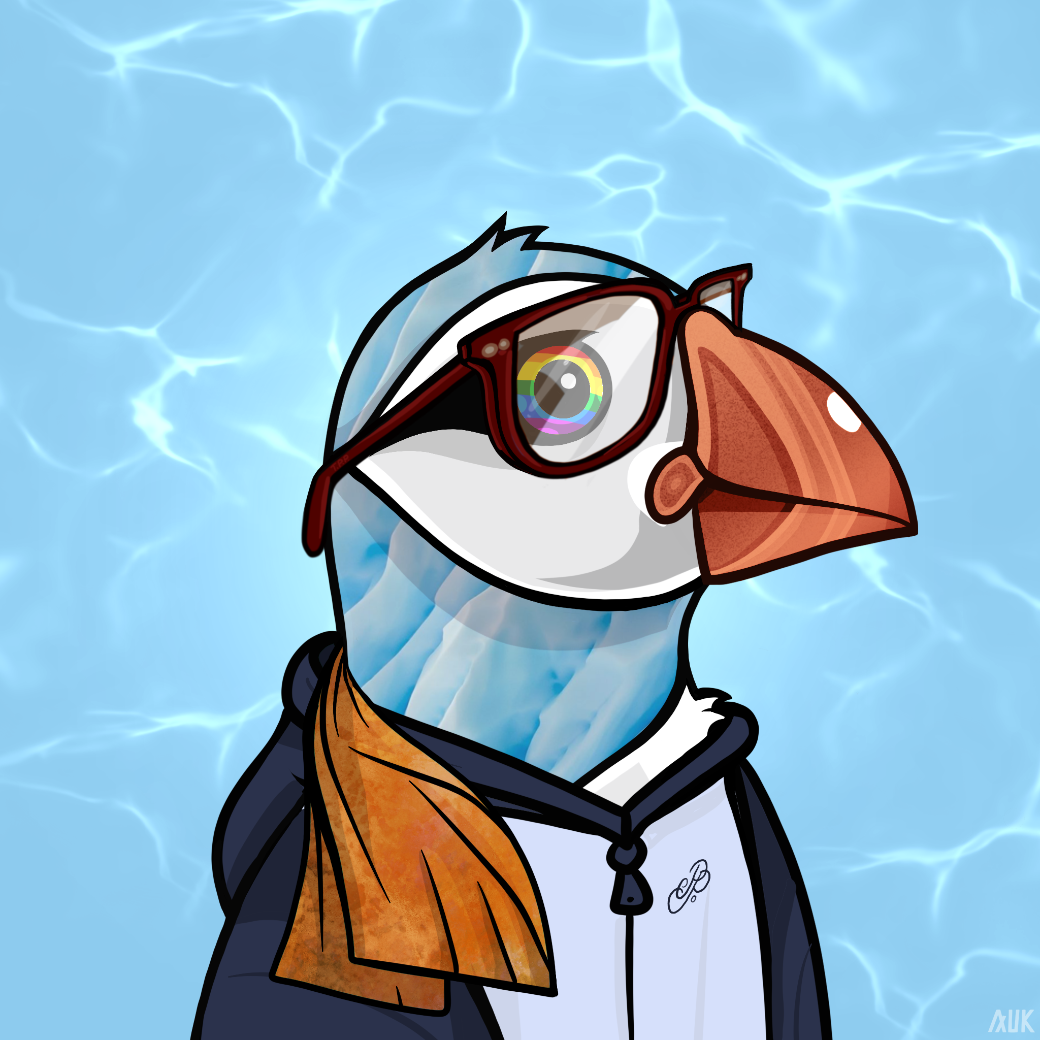 Poppin Puffins #9722 NFT on Algorand