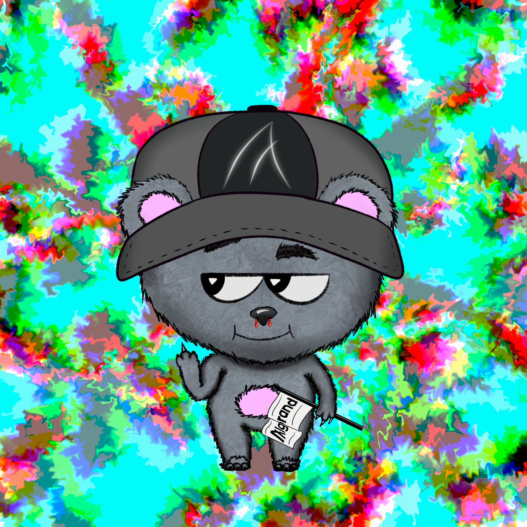 Sketchy Bears #8 NFT on Algorand